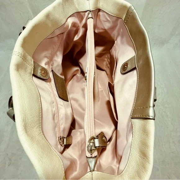 Coach Ashley Ivory Leather Shoulder/Crossbody Bag, - Picture 9 of 15